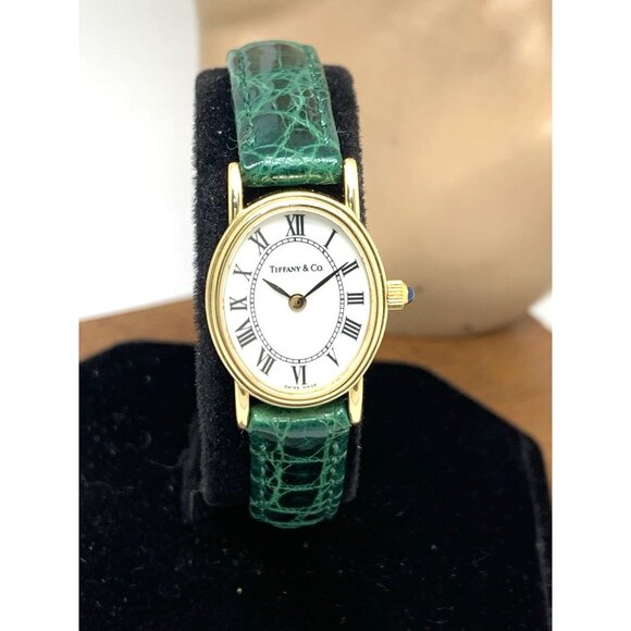 Tiffany & Co. Women's Watch 14K Yellow Gold Case Swiss Quartz White Dial 18mm - Picture 11 of 12